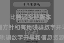 比特派多链版本  通过合理方针和有用哄骗数字开导和信息资源